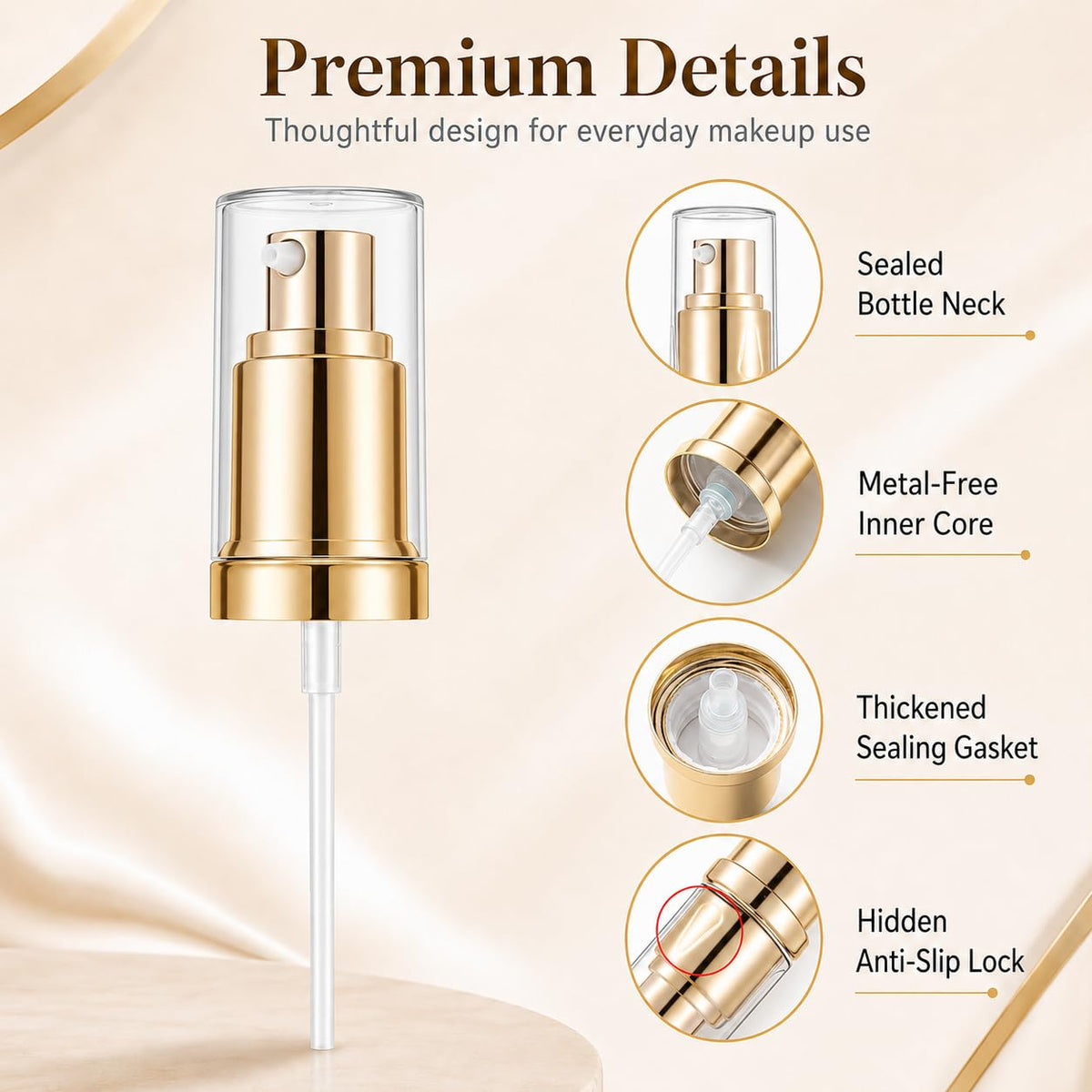 Chris.W 2Pack Foundation Pump Fit for Estee Lauder Double Wear Foundation Chris.W