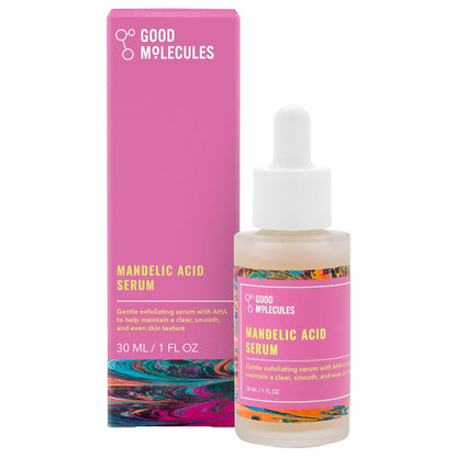 Good Molecules Mandelic Acid Serum - Gentle Face Exfoliator Serum with Ultra Hydrating Hyaluronic Acid Good Molecules
