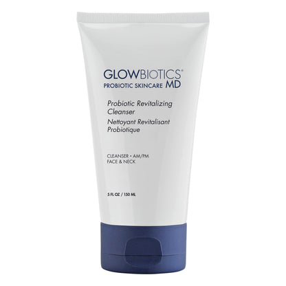Glowbiotics Probiotic Revitalizing Cleanser - Anti-Aging Face Wash with Peptides - 5 oz - Hydrating Gel for Hormonal, Dry & Mature Skin Glowbiotics