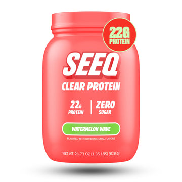 SEEQ Clear Protein Powder - Watermelon Wave - 22 Servings - 22g Clear Whey Protein Isolate - Zero Sugar - 0g Lactose - Allergen Friendly - GLP1 Support - Bone Health SEEQ buy australia supplements