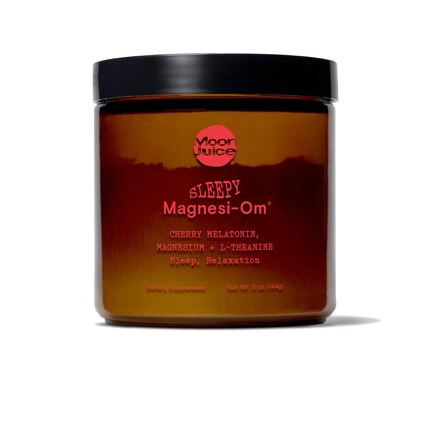 Moon Juice Magnesi-Om Magnesium Powder Supplement - Chelated Magnesium Complex + L-Theanine Blend for Rest, Relaxation & Regularity - Vegan, Non-GMO & No Sugar, Berry, 4.2 oz, 30 Servings