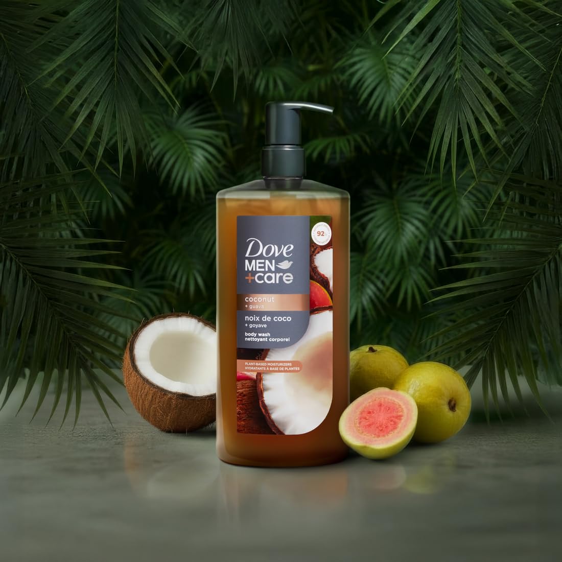 Dove Men Moisturizing Body Wash for Men, Coconut + Guava, 26 oz DOVE MEN + CARE