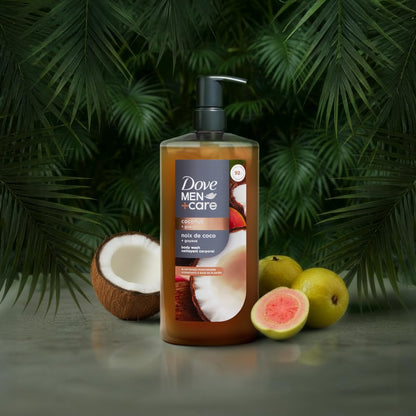 Dove Men Moisturizing Body Wash for Men, Coconut + Guava, 26 oz DOVE MEN + CARE
