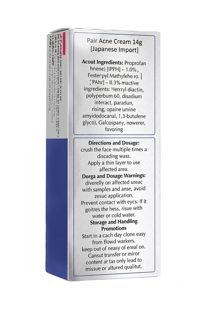Pair Acne Cream for Face, 14g (0.5 fl oz) Small Pack – Made in Japan SKINSINS