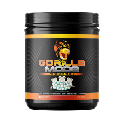Gorilla Mode Pre Workout - Massive Pumps · Laser Focus · Energy · Power - L-Citrulline, Creatine, L-Tyrosine, Betaine, Hydroprime®, Alpha-GPC, 400mg Caffeine, Huperzine A - 792g (Rocket Frost)
