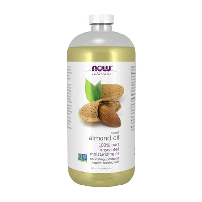 NOW Foods Solutions, Sweet Almond Oil, 100% Pure Moisturizing Oil, Promotes Healthy-Looking Skin, Unscented Oil, 16-Ounce,Package may vary Gsupps Australia