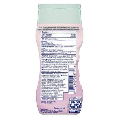 Coppertone Pure and Simple Baby Sunscreen Lotion SPF 50, Zinc Oxide Mineral Sunscreen for Babies, Hypoallergenic and Tear Free, 6 Fl Oz Bottle Coppertone