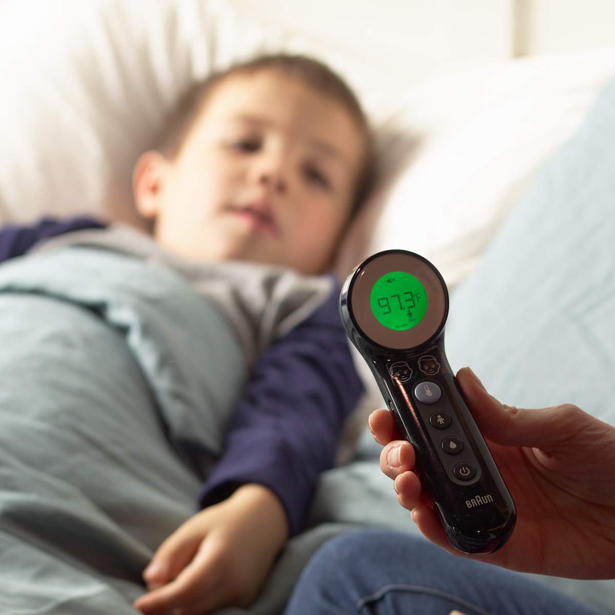Braun No Touch and Forehead Thermometer - Touchless Thermometer for Adults, Babies, Toddlers & Kids, Color-Coded Fever Guidance, Fast, Reliable, and Accurate Results Gsupps Australia