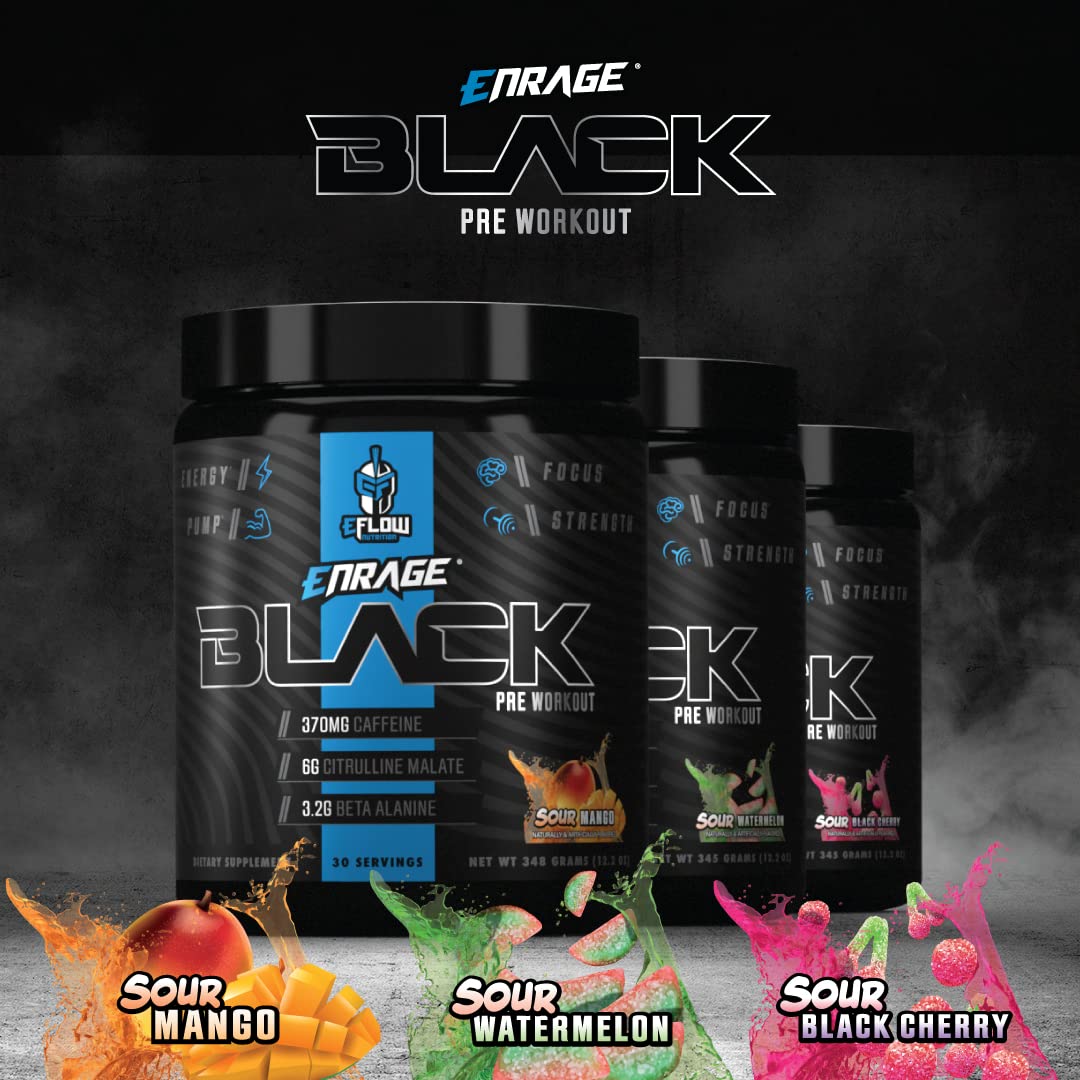 eFlow Nutrition Enrage Black High Stimulant Pre Workout Supplement - Preworkout Powder eFlow Nutrition buy australia supplements