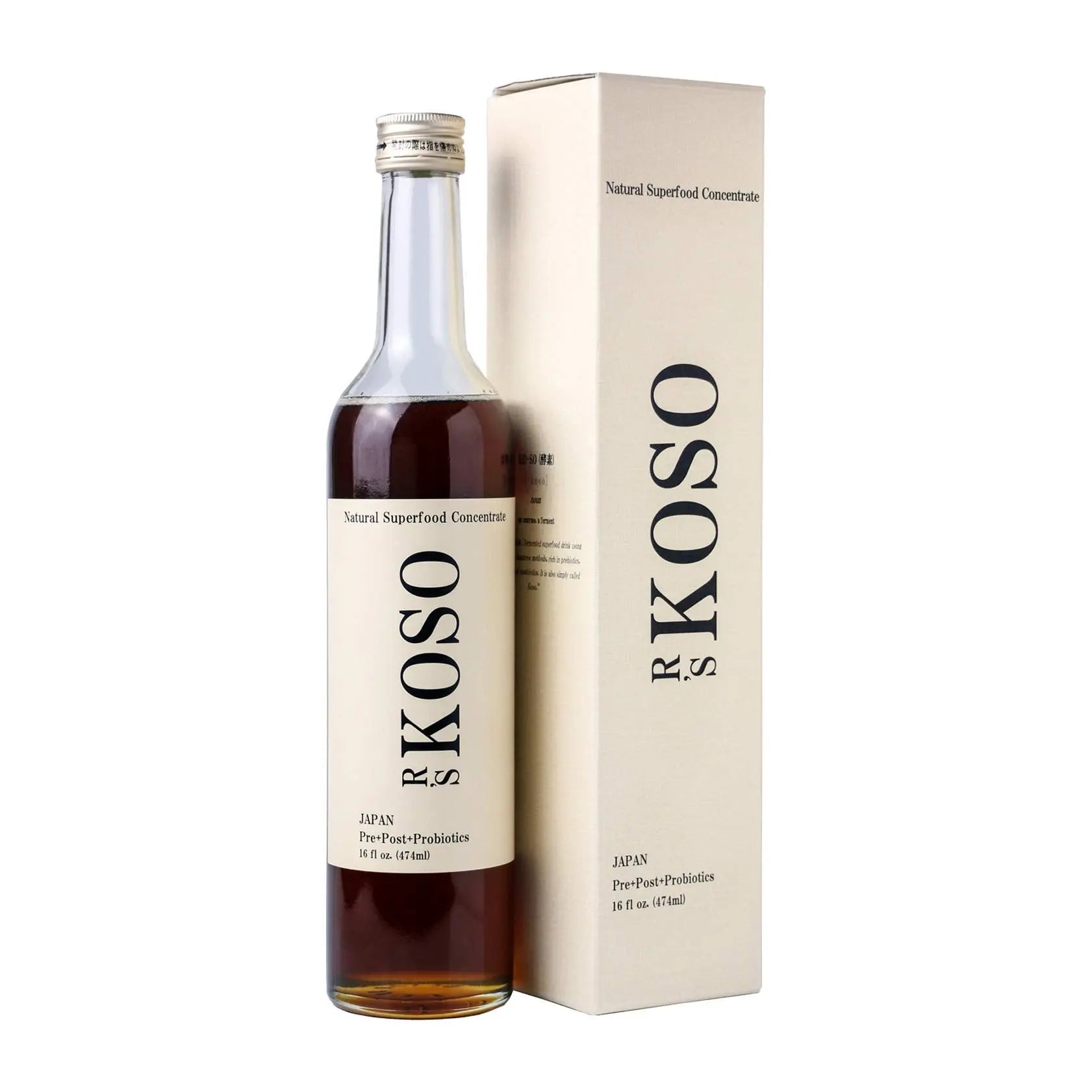 R's KOSO 3-Day Cleanse Japanese Enzyme Drink Rich in Postbiotics, Probiotics and Prebiotic, Made from 100+ Vegetables ＆ Fruits - Natural Support for Better Digestion & Gut Health + Detox - 16oz R's KOSO buy australia supplements