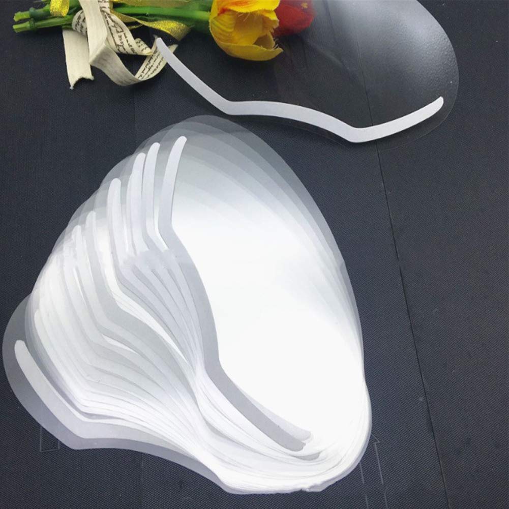 EBANKU Shower Face Shield Eyebrow Eyelash Shield Visors 100 PCS Waterproof EBANKU