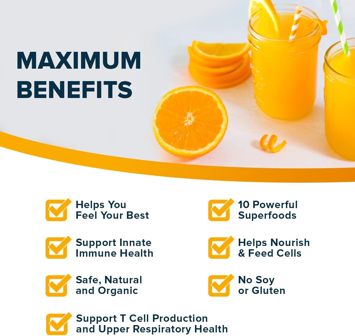 Organifi Immunity - Organic Superfood Immunity Support - 15 Single Serve Packets - Immunity Powder for T Cell Production and Upper Respiratory Health - Mushroom Beta Glucans, Vitamin C, D and Zinc Gsupps Australia