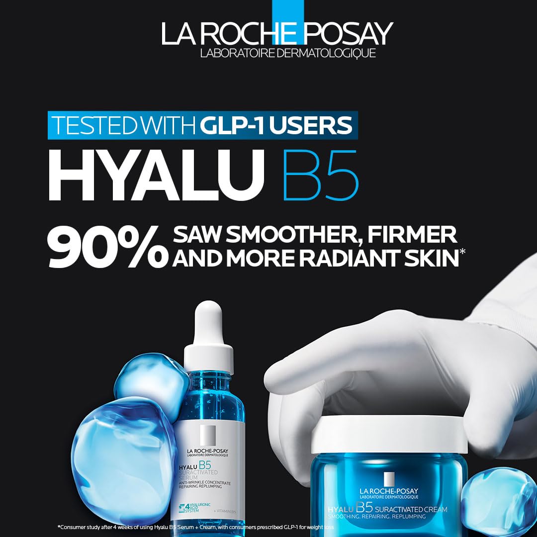 La Roche-Posay Hyalu B5 Suractivated Anti-Aging Face & Neck Cream, Firming Face Moisturizer With 3 Types of Hyaluronic Acid for All Skin Types La Roche-Posay