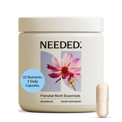 Needed. Multivitamin for Prenatal | Prenatal Multi Essentials Capsule - Pregnancy, Breastfeeding, Postpartum | Expertly-Formulated Needed.