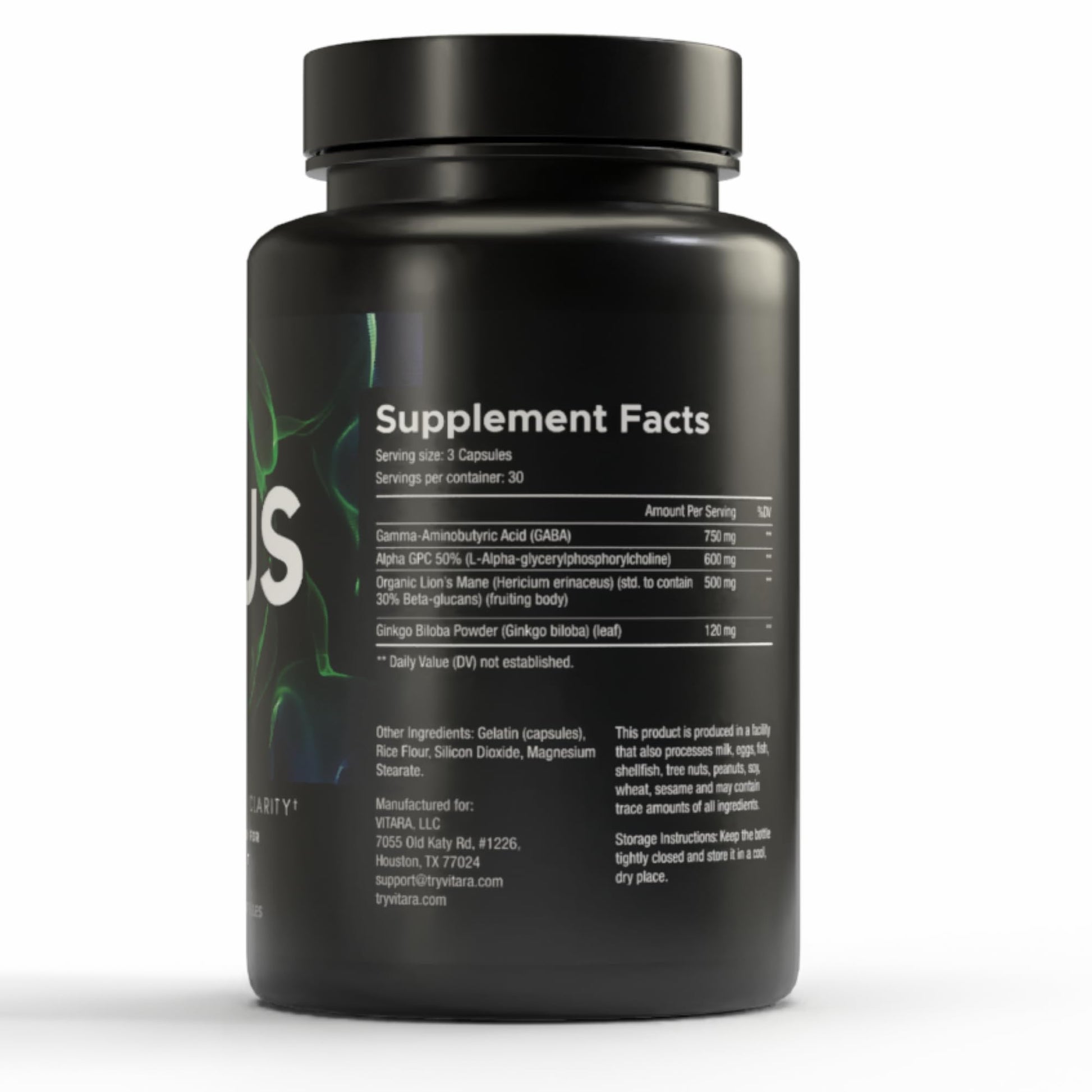 VITARA Focus First– Calm, Clear, Mental Focus Nootropic | Brain Support with Alpha GPC, Lion's Mane, GABA & Ginkgo Biloba VITARA buy australia supplements