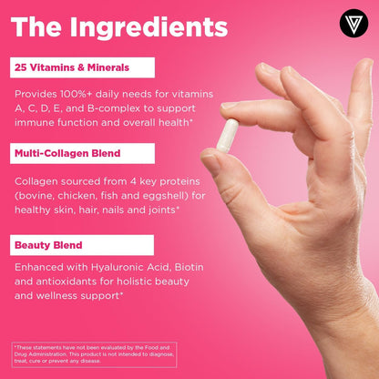 Vital Vitamins Women's Multivitamin Complex + NAD+ Supplement Gsupps Australia
