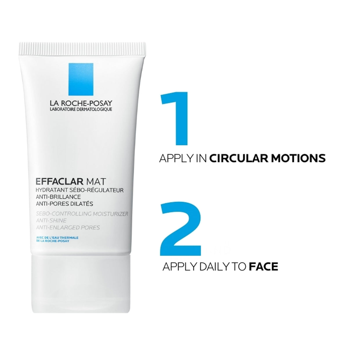 La Roche-Posay Effaclar Mat Oil Free Face Moisturizer for Oily Skin 1.4oz La Roche-Posay