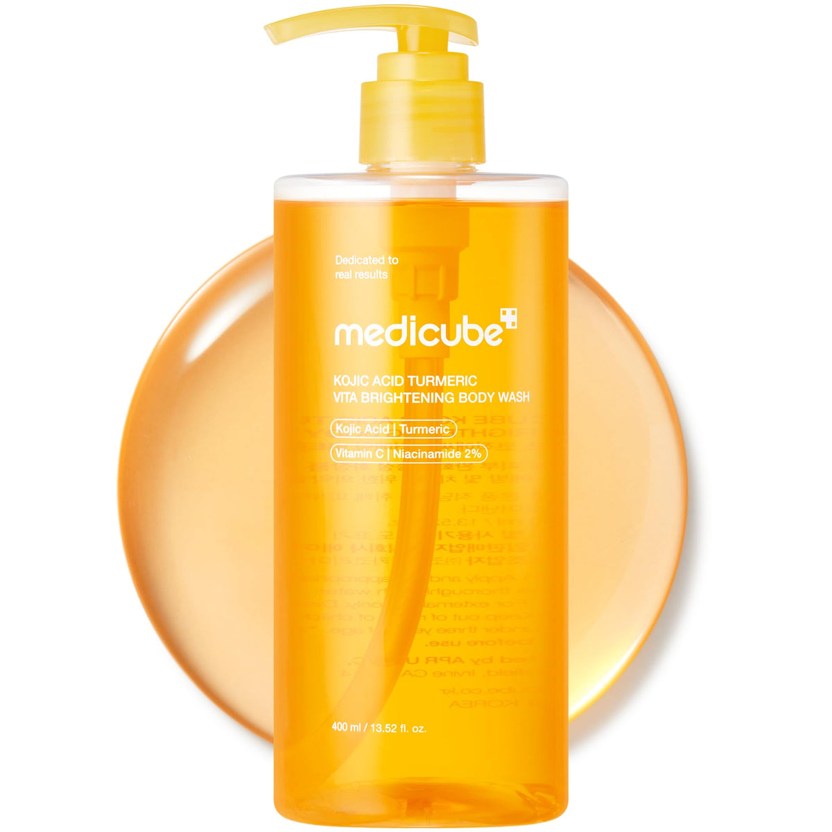 medicube Kojic Acid Turmeric Brightening Body Wash, 13.52 fl.oz medicube
