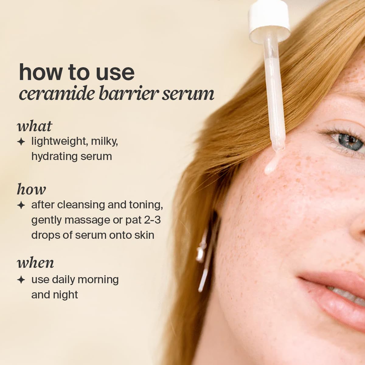 Cocokind Ceramide Barrier Serum, More Hydrating Than Hyaluronic Acid, Serum to Reduce Dryness, All Skin Types including Sensitive Skin, Fragrance Free, Cruelty Free, 1 fl oz Cocokind