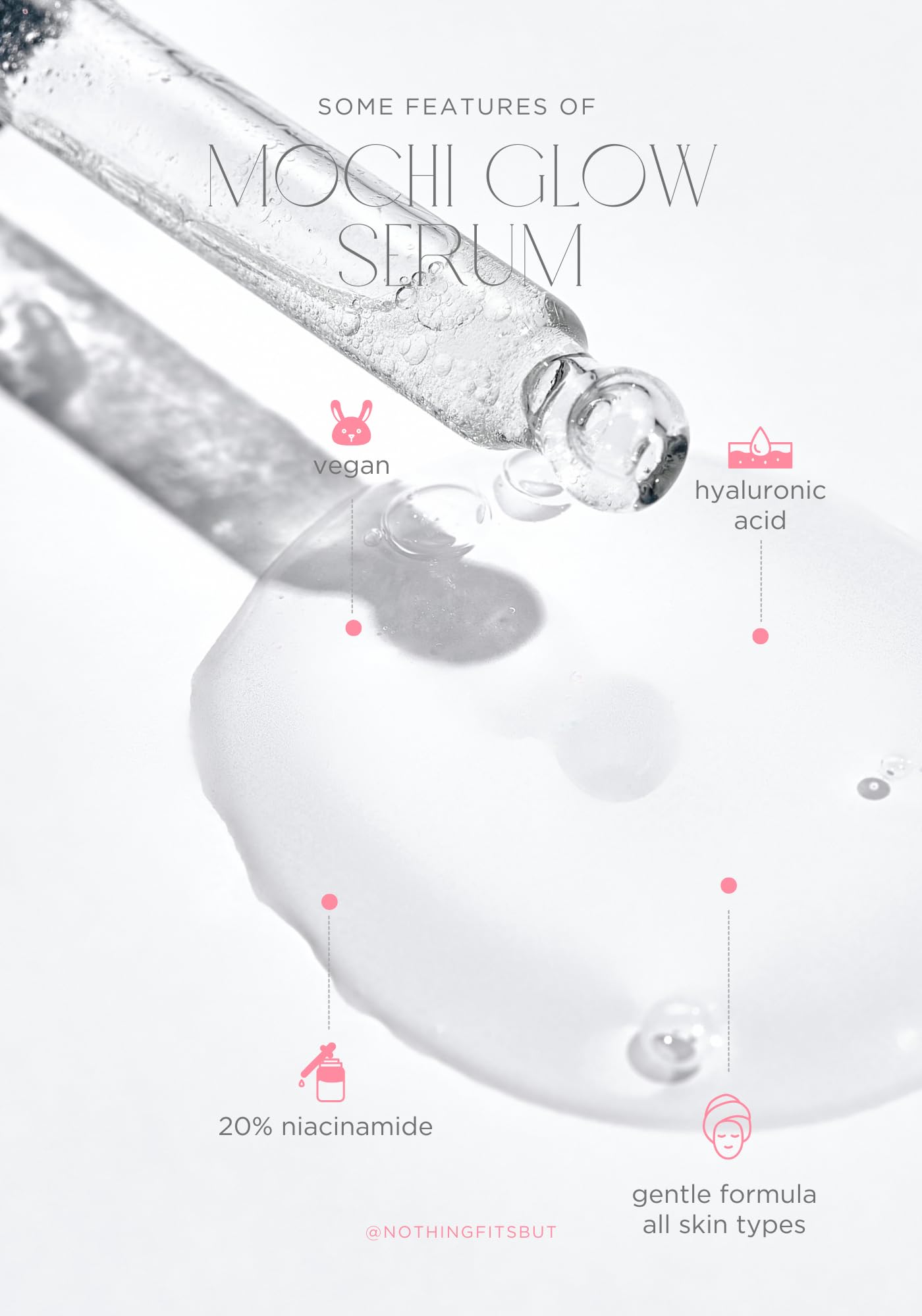 Mochi Glow 20% Niacinamide Serum for Face, High Potency Pore Tightening Skin Serum with Hyaluronic Acid & Glutathione, Anti-Aging Serum for Dark Spots & Fine Lines, Korean Skincare, 50ml/1.7fl.oz. NOTHING FITS BUT buy australia supplements