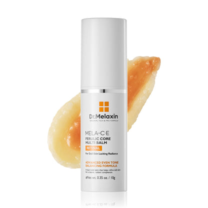Dr.Melaxin Mela-C·E Ferulic Core Multi Balm Dark Spots, Dark Circles & Fine Lines, Vitamin C·E + Ferulic Acid, Retinal, Korean Anti-Aging Glow Treatment Stick, 0.35 oz, 10g Dr.Melaxin