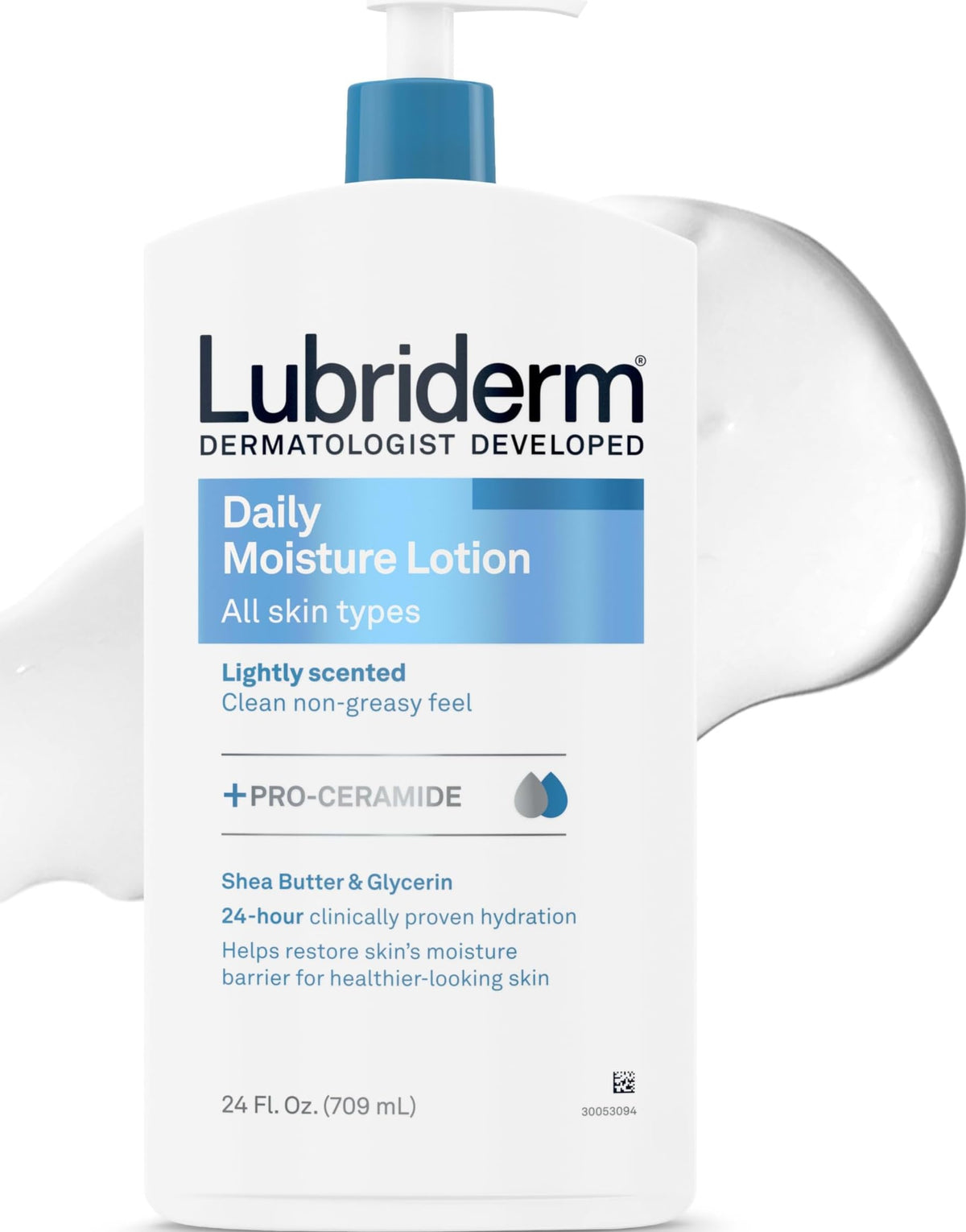 Lubriderm Daily Moisture Body Lotion + Pro-Ceramide, 24 fl. oz Lubriderm