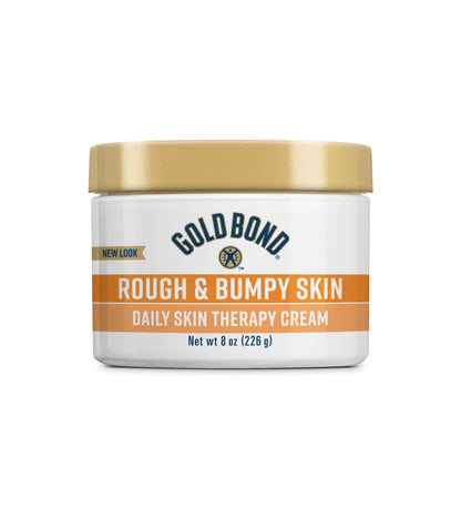 Gold Bond Rough & Bumpy Daily Skin Therapy Cream, 8 oz Cream With 7 Moisturizers & 3 Vitamins Gold Bond