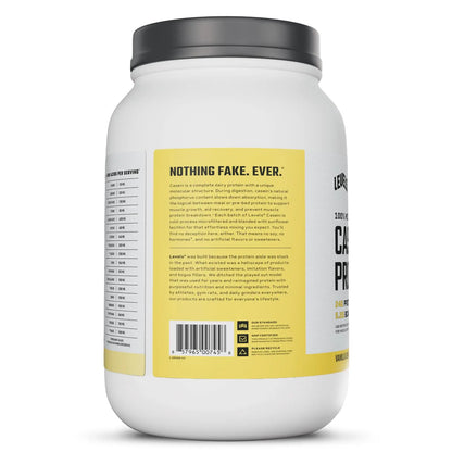 Levels 100% Micellar Casein Protein, Hormone Free, Vanilla Bean, 2LB Levels Nutrition