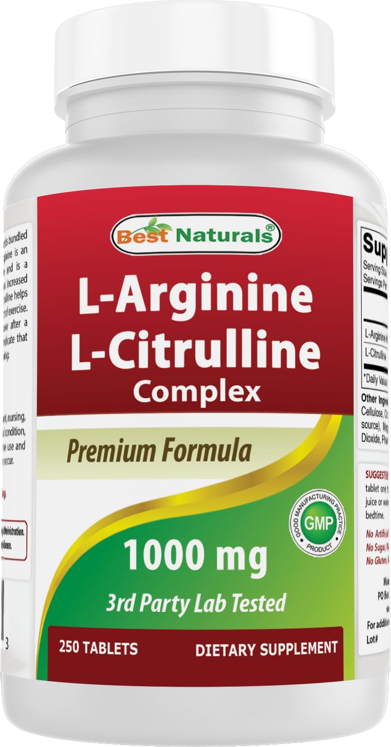 Best Naturals L-Arginine L-Citruline Complex Tablets, 250 Count Best Naturals buy australia supplements
