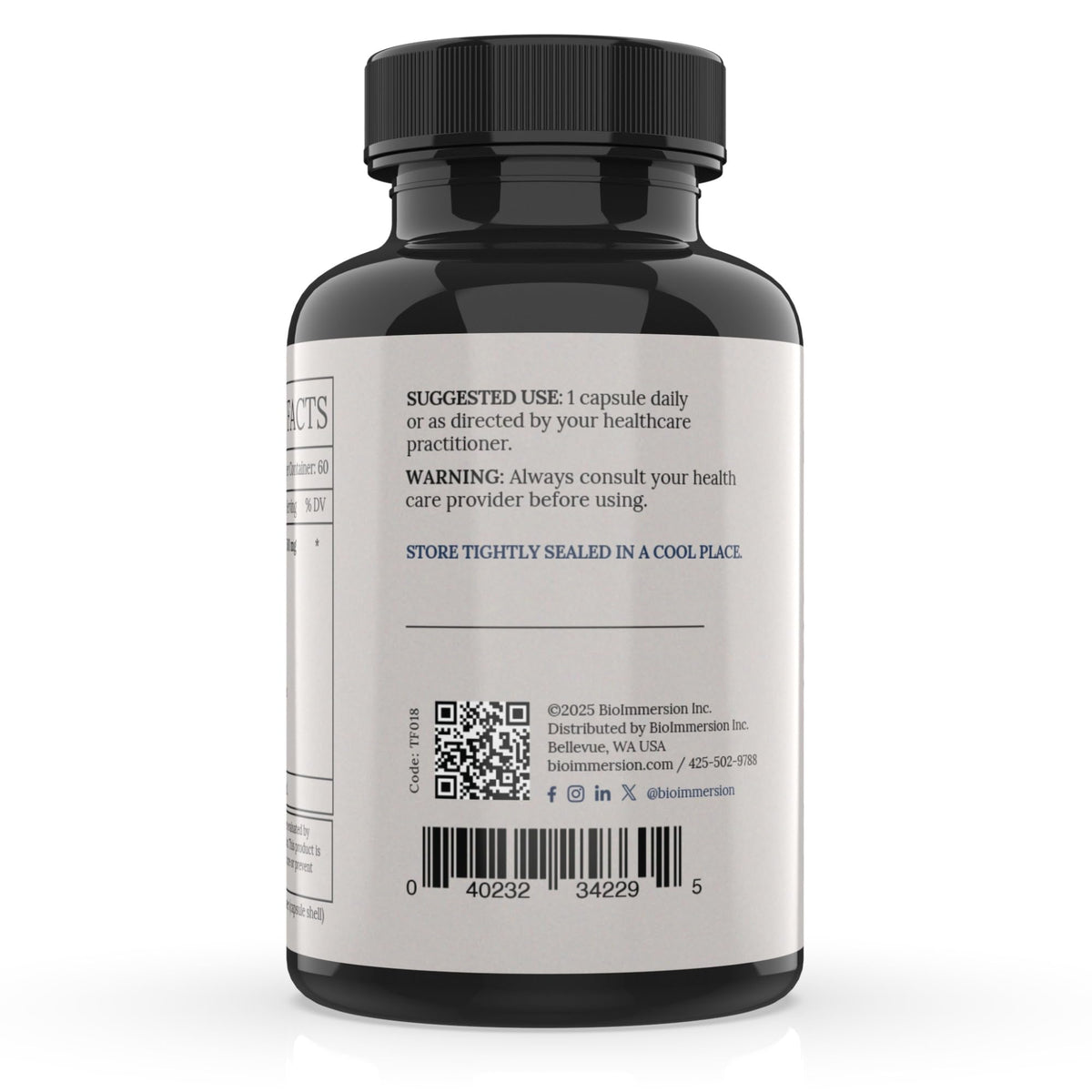 BioImmersion Supernatant Synbiotic - Prebiotic Probiotic Postbiotic - Eases Digestive Discomfort, Gut Imbalance & Yeast Overgrowth - Immune & Microbiome Support BioImmersion