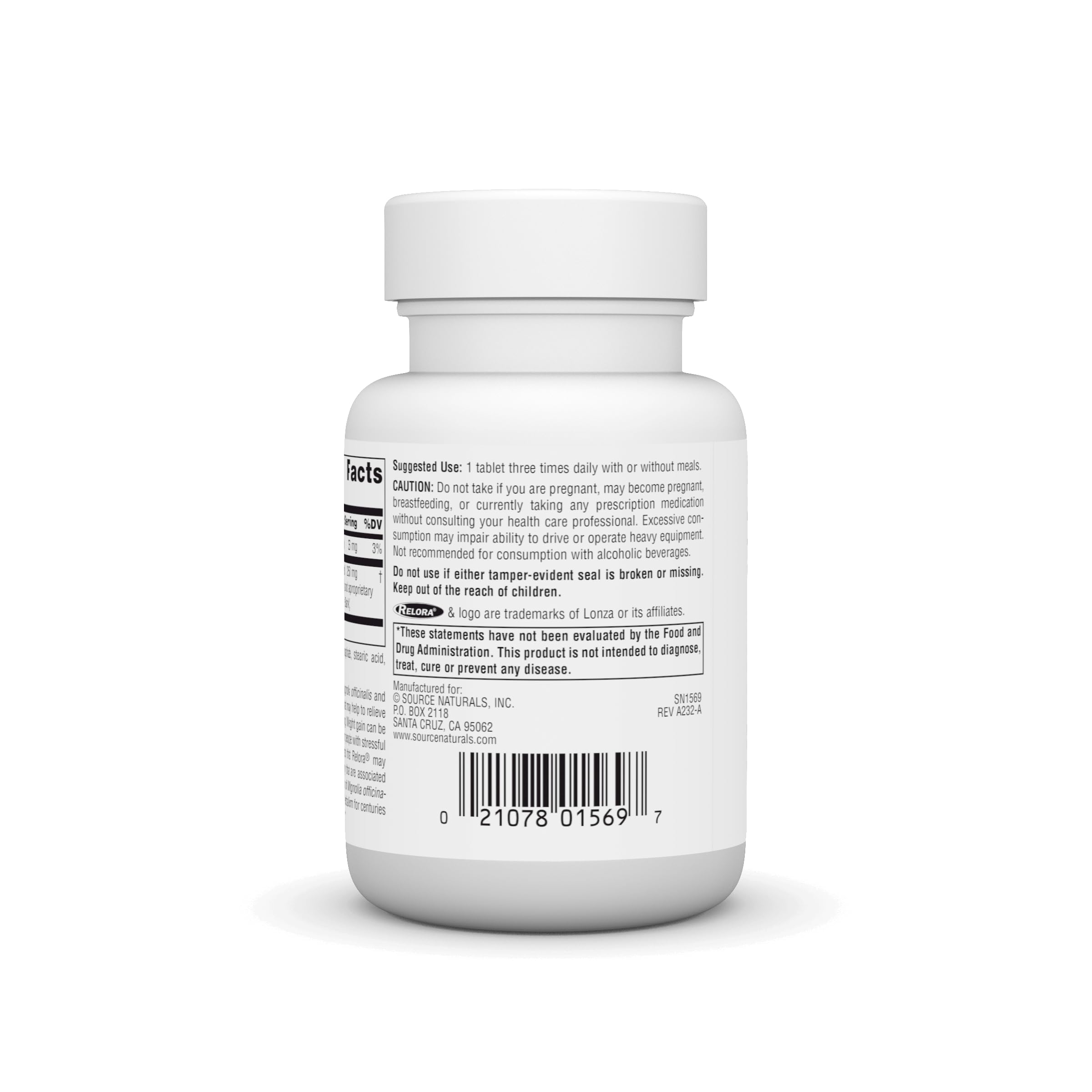 Source Naturals Relora, Promotes Healthy Eating Behavior and Muscle Relaxation Support*, 250 mg - 90 Tablets Source Naturals buy australia supplements