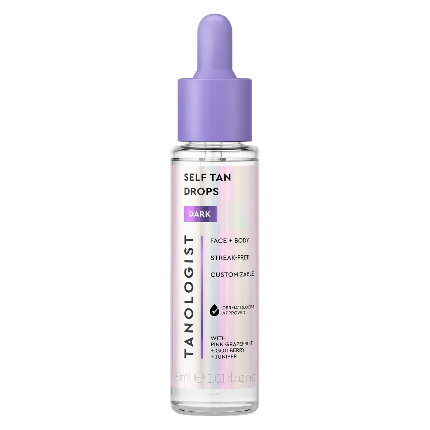 Tanologist Dark Self Tan Drops, Streak-Free Body & Face Tanning Drops, No Fake Tan Smell Tanologist