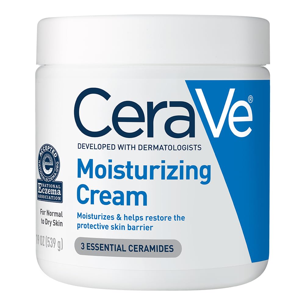CeraVe Moisturizing Cream, Face & Body Moisturizer for Dry Skin, 19oz CeraVe