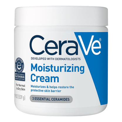 CeraVe Moisturizing Cream, Face & Body Moisturizer for Dry Skin, 19oz CeraVe