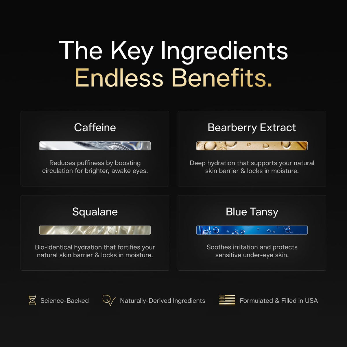 BASED Under Eye Elixir, Hydrating & Refreshing Formula, Simple. Effective. Based. 0.5 fl oz, Pack of 1 BASED BODYWORKS