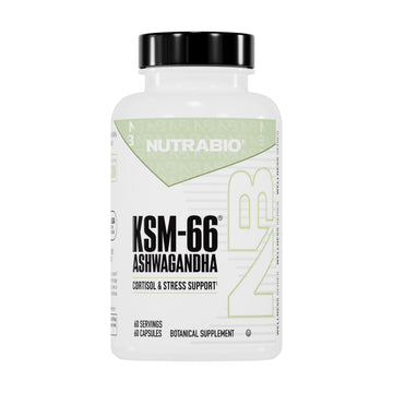 NutraBio Ashwagandha KSM-66 | Ashwagandha Herbal Supplement for Stress, Mood, & Performance | 600 MG of Clinically Studied KSM66 60 Capsules NutraBio buy australia supplements