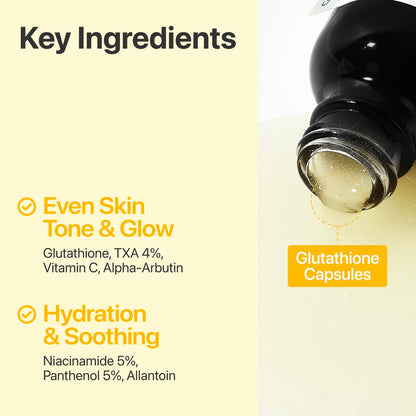numbuzin No.5 Vitamin Concentrated Serum, Dark Spot Care, Glutathione & Vitamin Serum, Korean Skincare, Tranexamic Acid 4%, Niacinamide 5% numbuzin