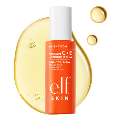e.l.f. SKIN Bright Icon Vitamin C + E + Ferulic Serum, 1 oz e.l.f.