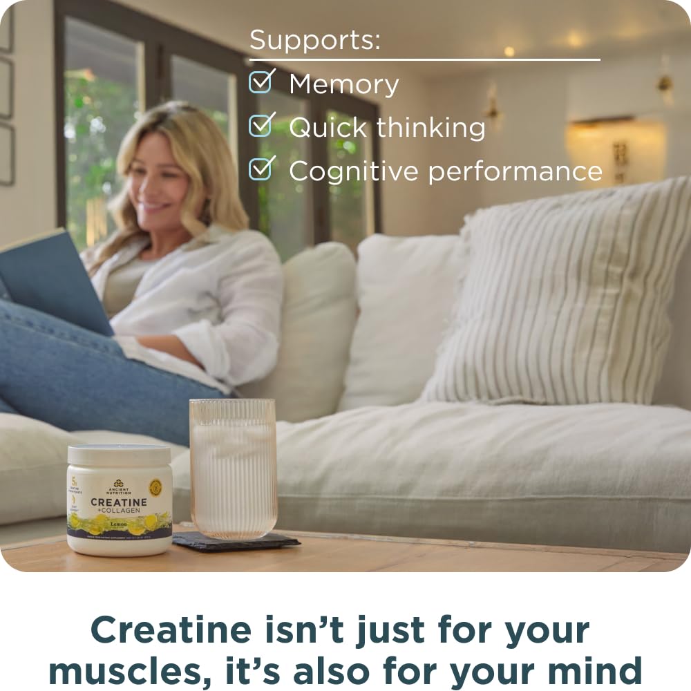 Ancient Nutrition Creatine + Collagen + Electrolytes – Muscle Strength, Lean Body Mass, Joint Comfort & Cognitive Support – Includes 5g Creatine Monohydrate for Women Ancient Nutrition buy australia supplements