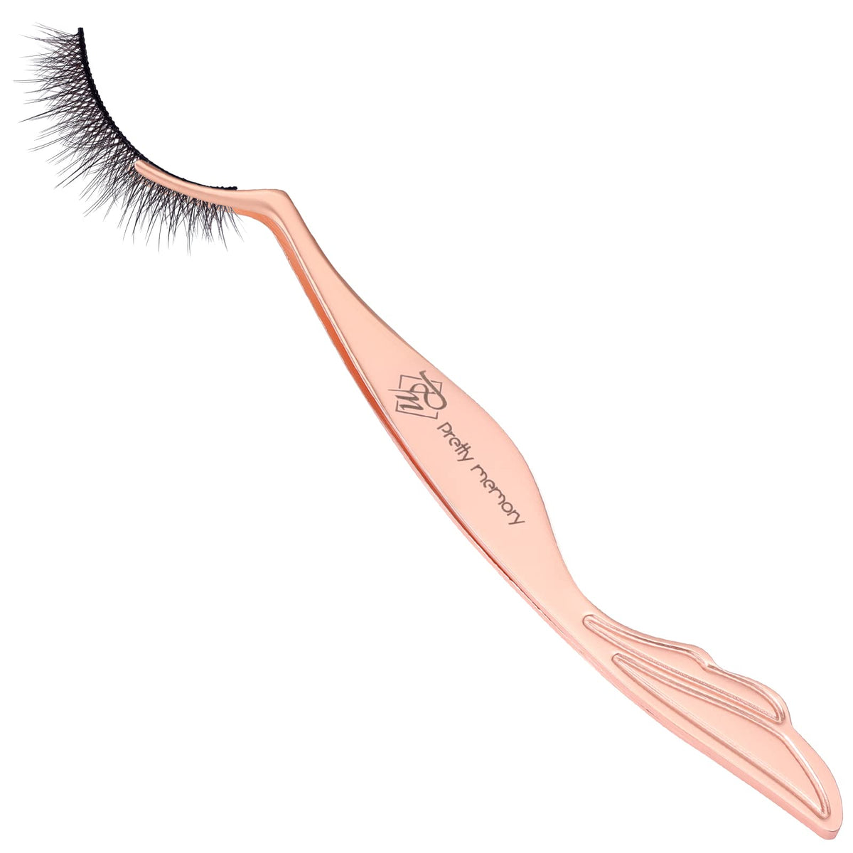 Pretty memory Eyelash Applicator Tool Stainless Steel Lash Tweezers Pretty memory