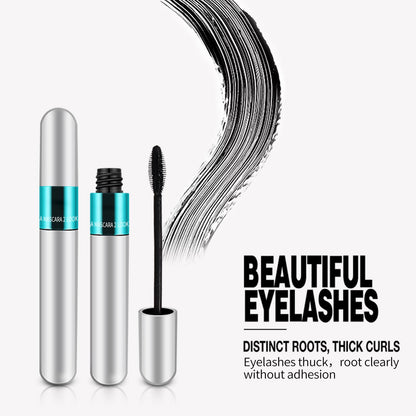 2 Pack 2 in 1 5x Longer Washable Mascara, Waterproof Lash Cosmetics Natural KUNSHNBEI