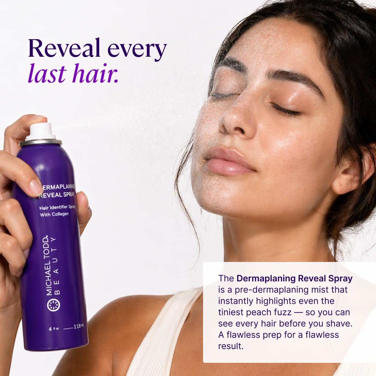 Michael Todd Beauty Sonicsmooth Hair Identifier Dermaplane Spray MICHAEL TODD
