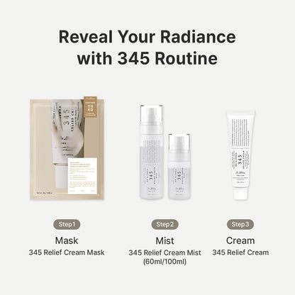 Dr.Althea 345 Relief Cream & Mist Duo, Korean Vegan Skin Care Set Dr.Althea