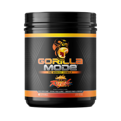 Gorilla Mode Pre Workout - Massive Pumps · Laser Focus · Energy · Power - L-Citrulline, Creatine, L-Tyrosine, Betaine, Hydroprime®, Alpha-GPC, 400mg Caffeine, Huperzine A - 792g (Rocket Frost)