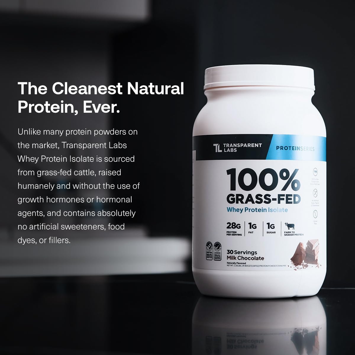 Transparent Labs Grass-Fed Whey Protein Isolate (30 Servings, French Vanilla) & Creatine HMB (30 Servings, Tropical Punch)