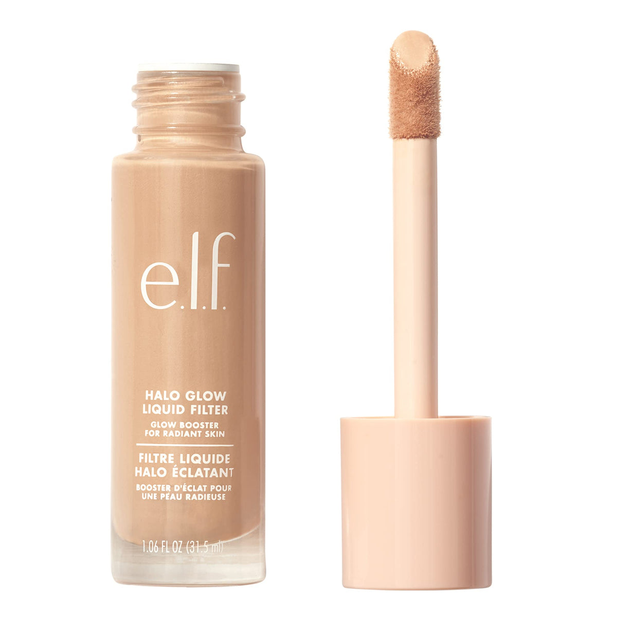 e.l.f. Halo Glow Liquid Filter, Complexion Booster For A Glowing, Soft-Focus Look, Infused With Hyaluronic Acid, Vegan & Cruelty-Free, 3 Light/Medium e.l.f.