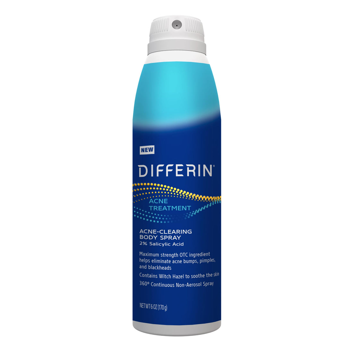 Differin Acne Body Spray, Salicylic Acid Back & Chest Treatment, 6oz Differin