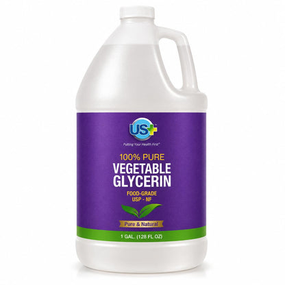 US+ Vegetable Glycerin, Food Grade, USP, 100% Pure - 1 Gallon US+