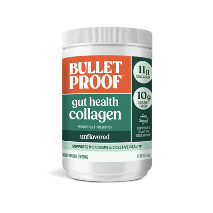 Bulletproof Unflavored Gut Health Collagen Protein, 14 Ounces, 10g Grass-Fed Collagen Peptides for Gut, Skin, Bone and Joint Support Bulletproof