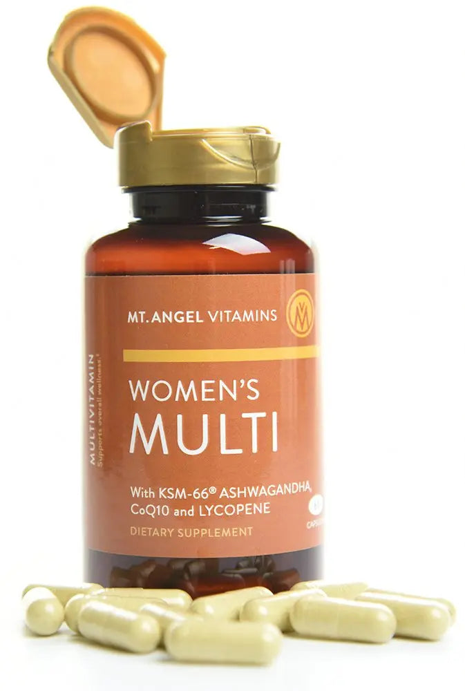 Mt. Angel Vitamins - Daily Womens Multivitamin - Adult Formula with Iron, Calcium, KSM-66 Ashwaganda, and a Potent Proprietary Herbal Blend Mt. Angel Vitamins buy australia supplements